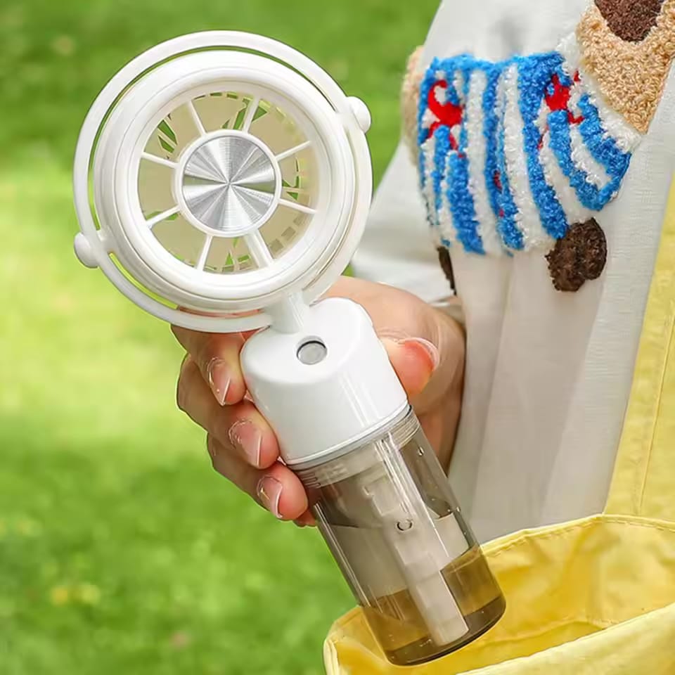 Portable Handheld Misting Fan USB Rechargeable Cooler
