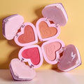 HUDAMOJI Sweet Love 2-in-1 Blush & Highlighter Set 4PCS