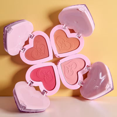 HUDAMOJI Sweet Love 2-in-1 Blush & Highlighter Set 4PCS