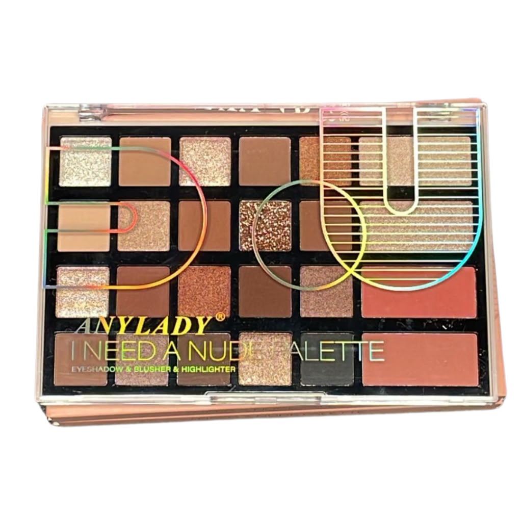 ANYLADY Nude Makeup Palette | Eyeshadow, Blush & Glow Kit