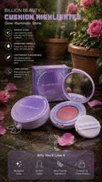 Billion Beauty Cushion Highlighter 4PCS Set – 4 Shimmer Glow Shades