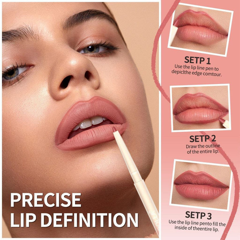 Page Vine Bold Booster Plumping Lip Liner Set of 8 | Long-Lasting Waterproof Creamy Lip Pencil for Fuller, Defined Lips