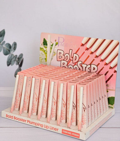 Page Vine Bold Booster Plumping Lip Liner Set of 8 | Long-Lasting Waterproof Creamy Lip Pencil for Fuller, Defined Lips