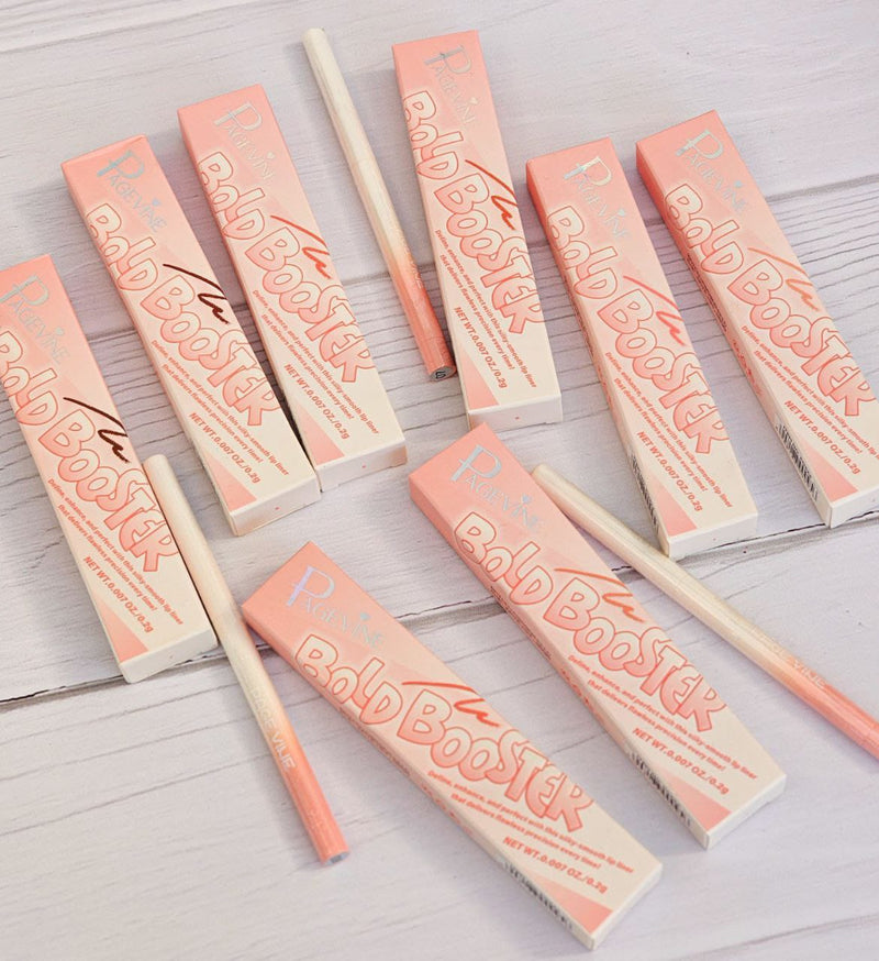 Page Vine Bold Booster Plumping Lip Liner Set of 8 | Long-Lasting Waterproof Creamy Lip Pencil for Fuller, Defined Lips