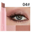 Dragon Ranee Eyeshadow Stick 2 In 1 Double Color Gradient Velvet Shadow Stick Eye Makeup Waterproof Lasting Shimmer Metallic Eyeshadow Makeup