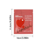 LMG BROTHS 18-Color Capsule Lipstick Set – Silky Smooth Matte Finish Mini Lipstick Pods (Travel Size & Portable)