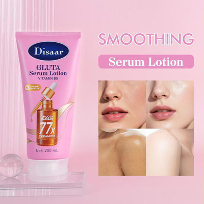 Disaar Gluta Serum Body Lotion 200ml with Vitamin B5, Glutathione & 77X Ceramide – Deep Moisturizing, Skin Barrier Care & Radiant Skin