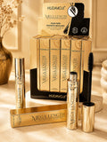 HUDAMOJI Mega Length Waterproof Mascara – Long-Lasting Lengthening & Volumizing Mascara for Fuller, Longer Lashes