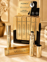 HUDAMOJI Mega Length Waterproof Mascara – Long-Lasting Lengthening & Volumizing Mascara for Fuller, Longer Lashes