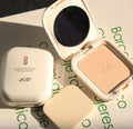 BOB Original Face Powder Compact Pressed Powder – Shade No. 1 Fair Medium | Oil Control Matte Finish with Mirror & Puff