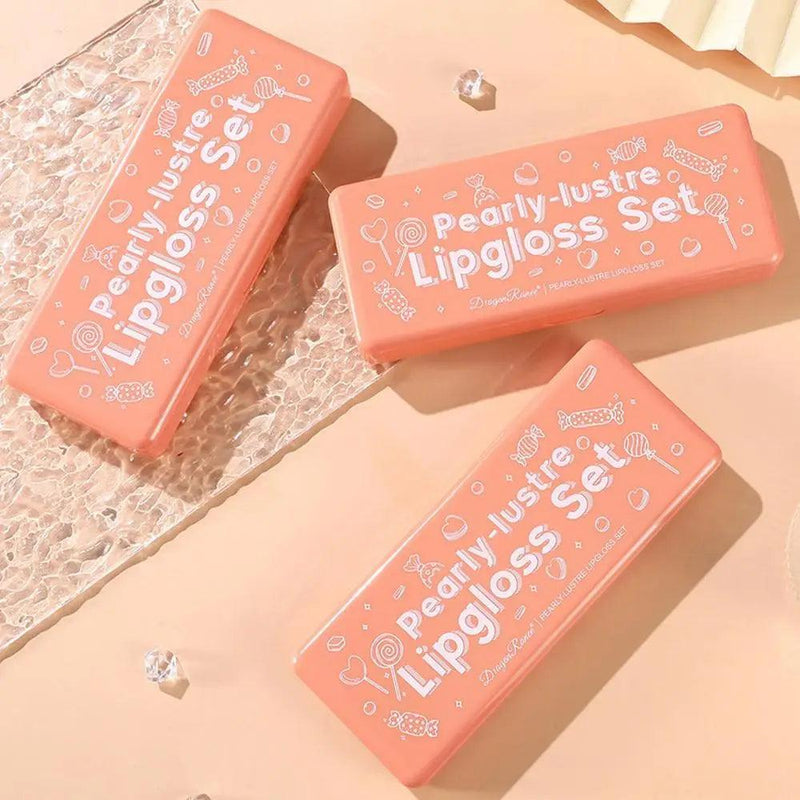 Dragon Ranee Pearly Lustre Lip Gloss Set 10 Pcs | Shimmer & High Shine Lip Gloss