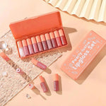 Dragon Ranee Pearly Lustre Lip Gloss Set 10 Pcs | Shimmer & High Shine Lip Gloss