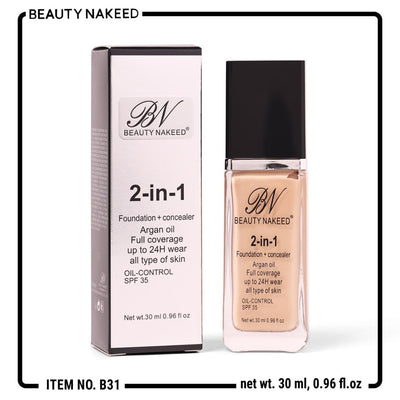 BN Beauty Nakeed 2-in-1 Foundation & Concealer 30ml
