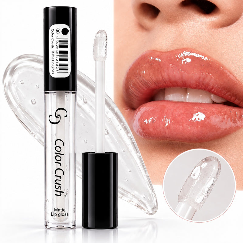 Color Crush Clear Lip Gloss –  Lip Shiner for Glossy Lips