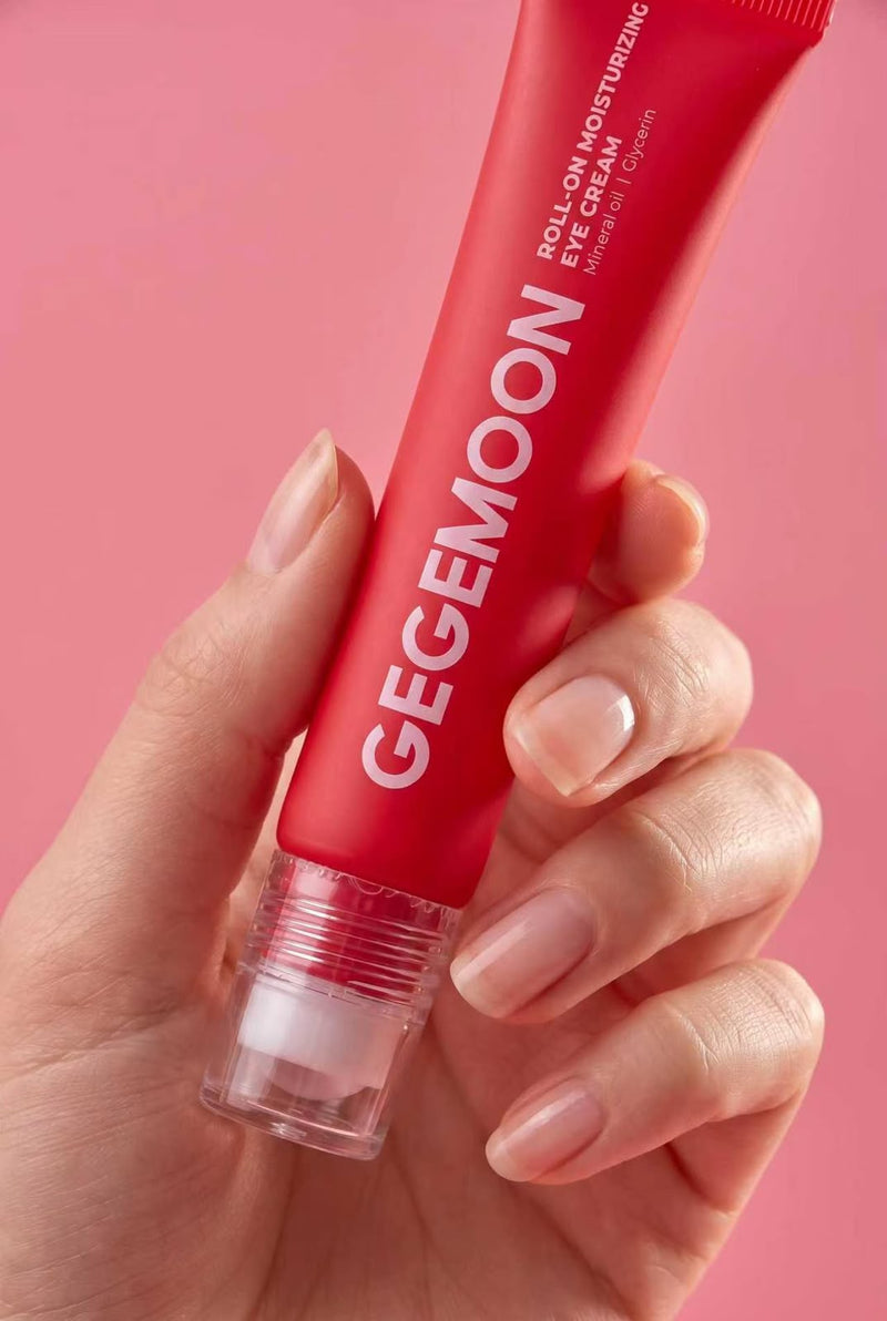 GEGEMOON Roll-On Eye Cream with Glycerin – Hydrating Under Eye Moisturizer