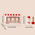 Heng Fang Air Mist Lip Gloss 3 Pcs Set | Velvet Matte Lip Tint | Lip & Cheek Tint