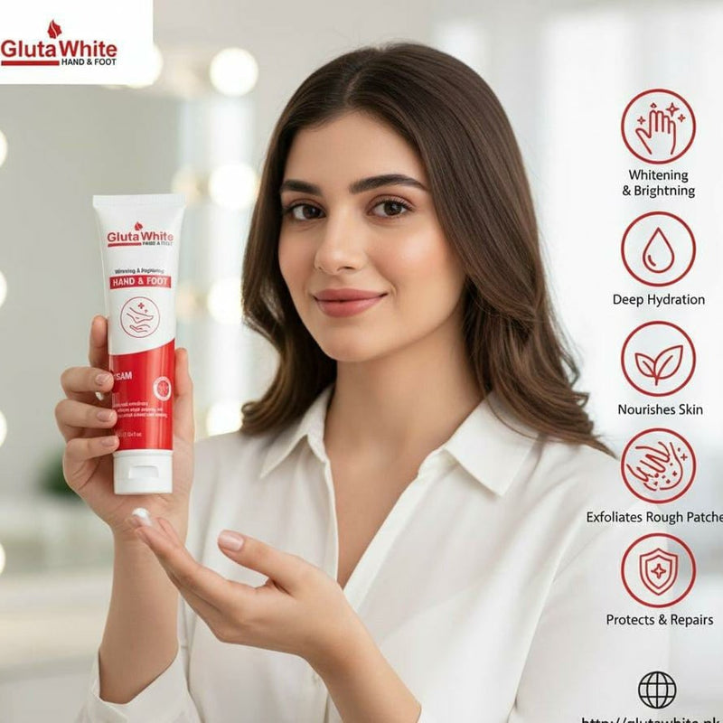 Gluta White Hand & Foot Whitening Cream - 100ml