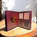 Mocallure 4-in-1 Makeup Palette Notebook – Eyeshadow, Blush, Highlight & Contour