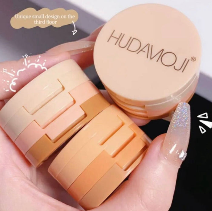 Hudamoji 3 in 1 Highlighter And Blusher