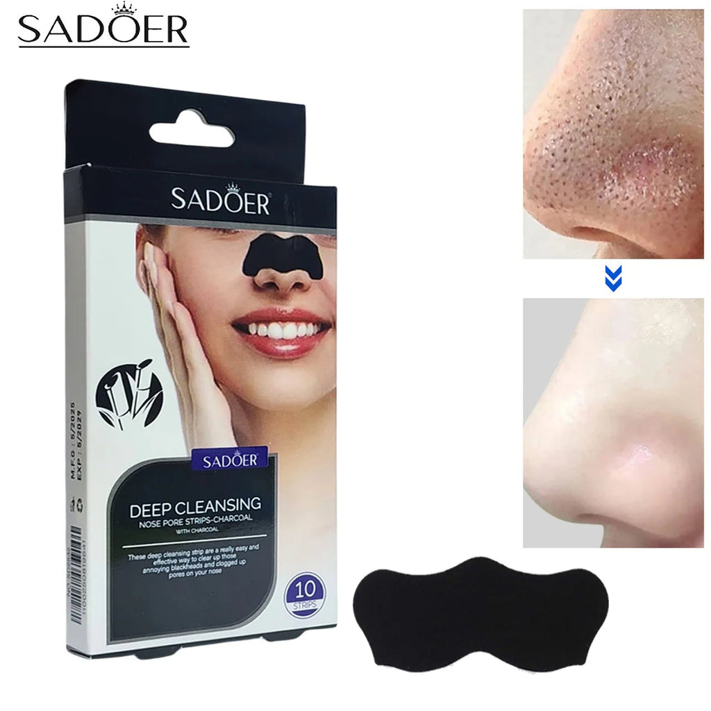 BIOAQUA & SADOER Ultimate Skincare Deal Pack – 10 Sheet Masks, Nose Strips & Ice Roller