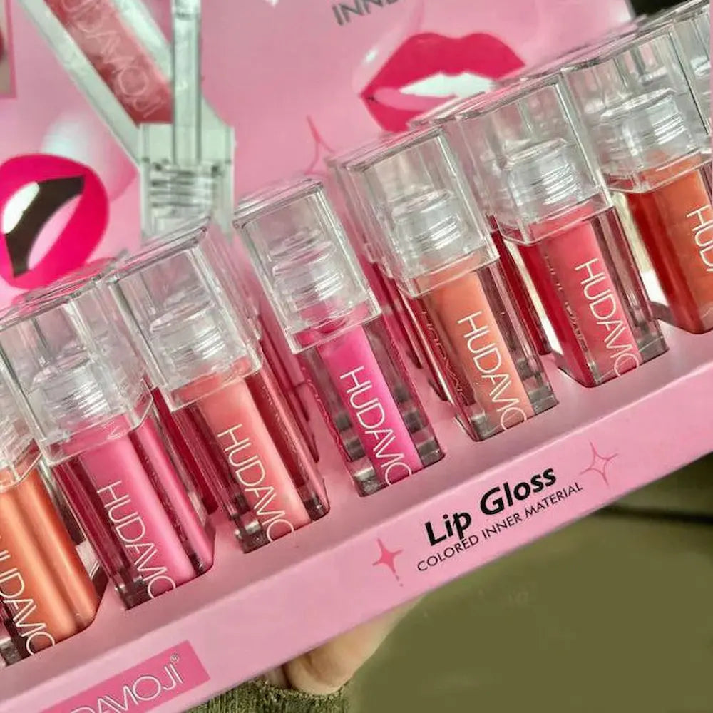 HUDAMOJI Viral Matte Lip Gloss – Long Lasting Glossy Shine