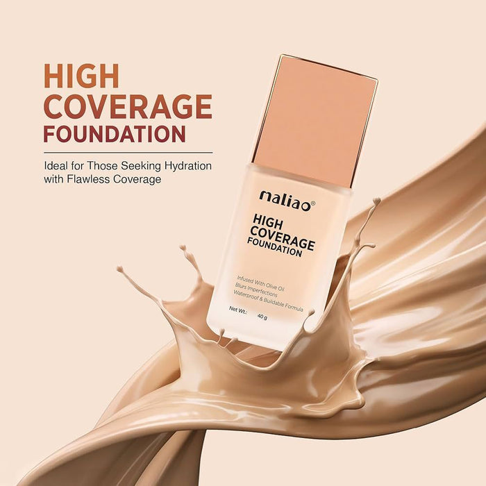 Maliao High Coverage Waterproof Base Foundation Flawless All-Day Glam