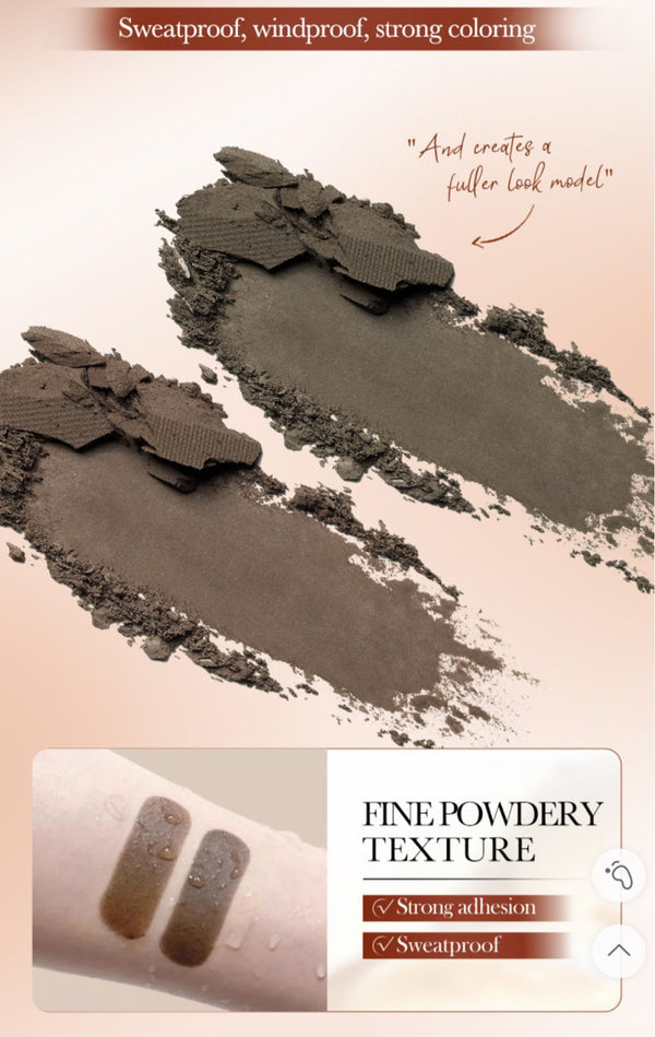 sadoer Hairline Concealer Powder - Instant Coverage, Natural Finish - for Sparse Hair and Root Dyeing - Includes Sponge Applicator, Portable Size