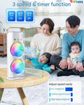 Portable Rechargeable Air Cooler Fan with Water Mist Spray, USB Mini Cooling Fan, 3 Speed Modes & 4000mAh Battery for Home Office & Travel