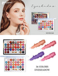 Mielena Italy 36 Color Eyeshadow Palette – Matte Shimmer & Glitter