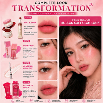 Complete Soft Glam Collection | Korean Beauty Bundle | 5-Piece Everyday Makeup Kit