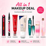 Complete 7 in 1 Makeup Set – Foundation, Primer, Mascara, Eyeliner, Lipstick & More