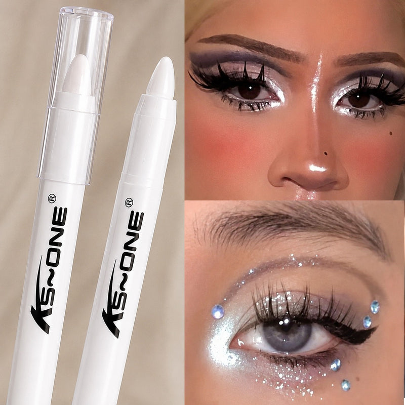 KS-ONE Silver Pearlescent Waterproof Highlighter Pen Silkworm Eyeshadow