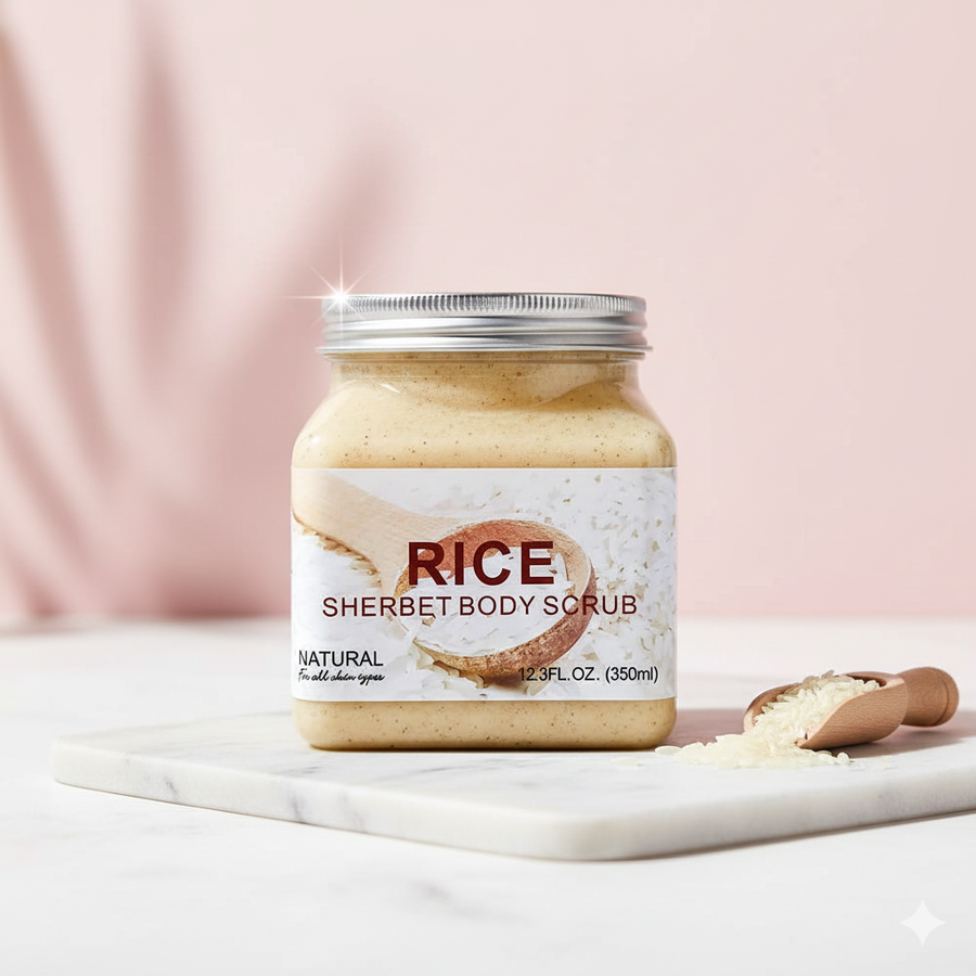 WOKALI Rice Sherbet Body Scrub 350ml-WKL594