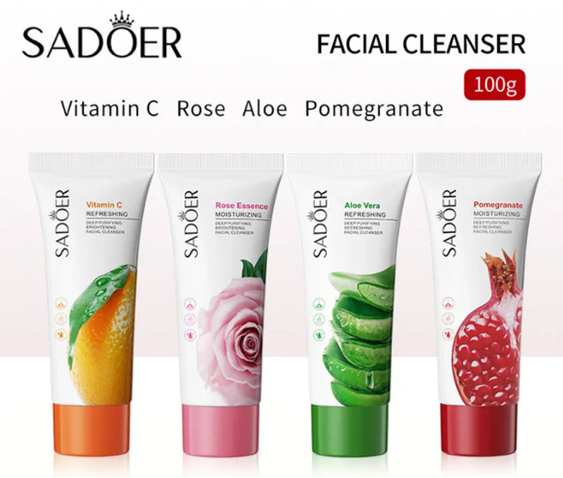 SADOER Pomegranate Facial Cleanser 100g | Moisturizing Face Wash