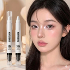 2 IN 1 Silver Novice Pearlescent Waterproof Silk Worm Highlighter Pen