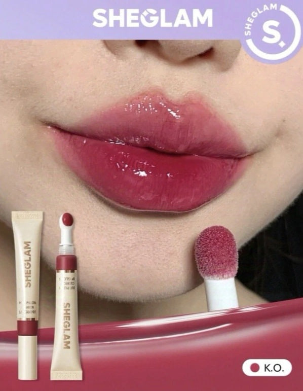 SHEGLAM Pout Pillow Cushion Lip Gloss – Korean Hydrating Lip Tint
