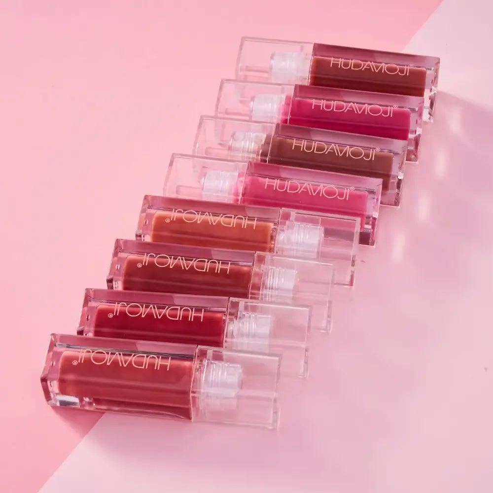 HUDAMOJI Viral Matte Lip Gloss – Long Lasting Glossy Shine