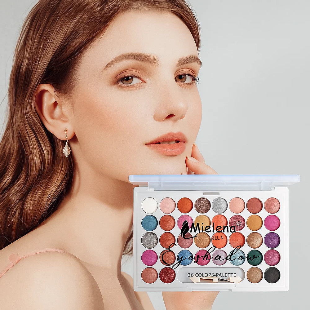 Mielena Italy 36 Color Eyeshadow Palette – Matte Shimmer & Glitter