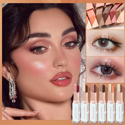 Double Color Eyeshadow Stick 2 in 1 Gradient Shimmer Eye Shadow