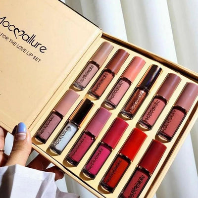 Mocallure 12PCS Creamy Matte Lip Gloss Set