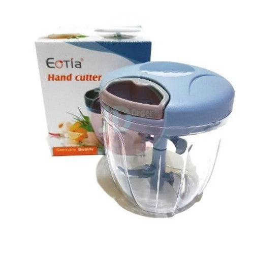 Portable Manual Vegetable Chopper – 900ml Hand Pull Food Processor with 5 Stainless Steel Blades for Onion, Garlic & Fast Kitchen Meal Prep
