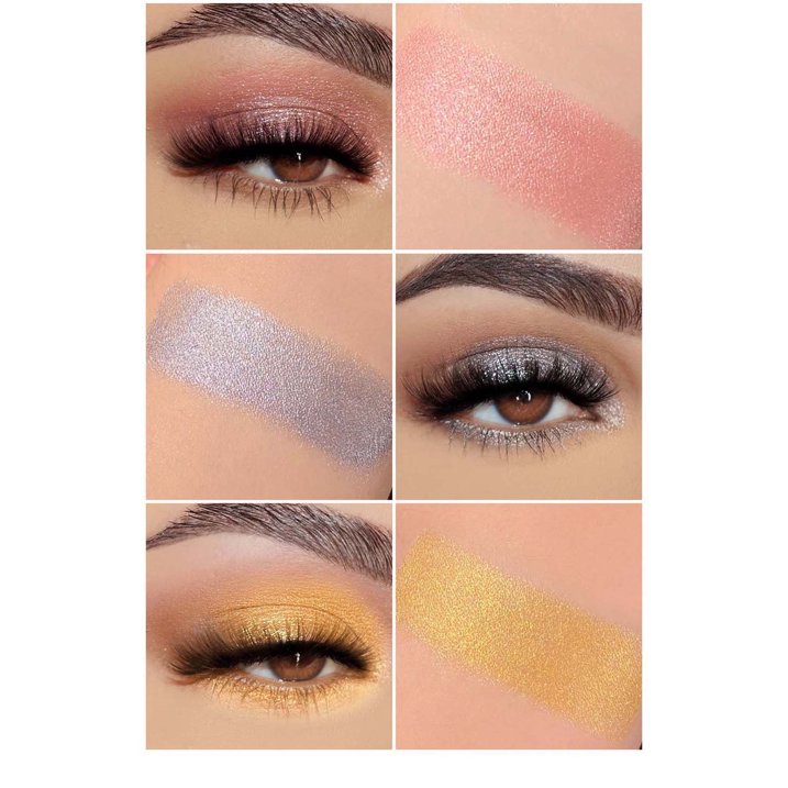 Dragon Ranee Mini Eyeshadow Stick Set 5PCS - Waterproof Long-Lasting Glitter Shimmer Cream Eyeshadow Makeup Kit, Highly Pigmented Eye Shadow Sticks for Women
