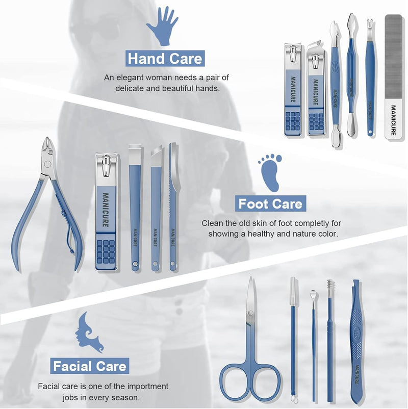 16-in-1 Professional Manicure & Pedicure Set