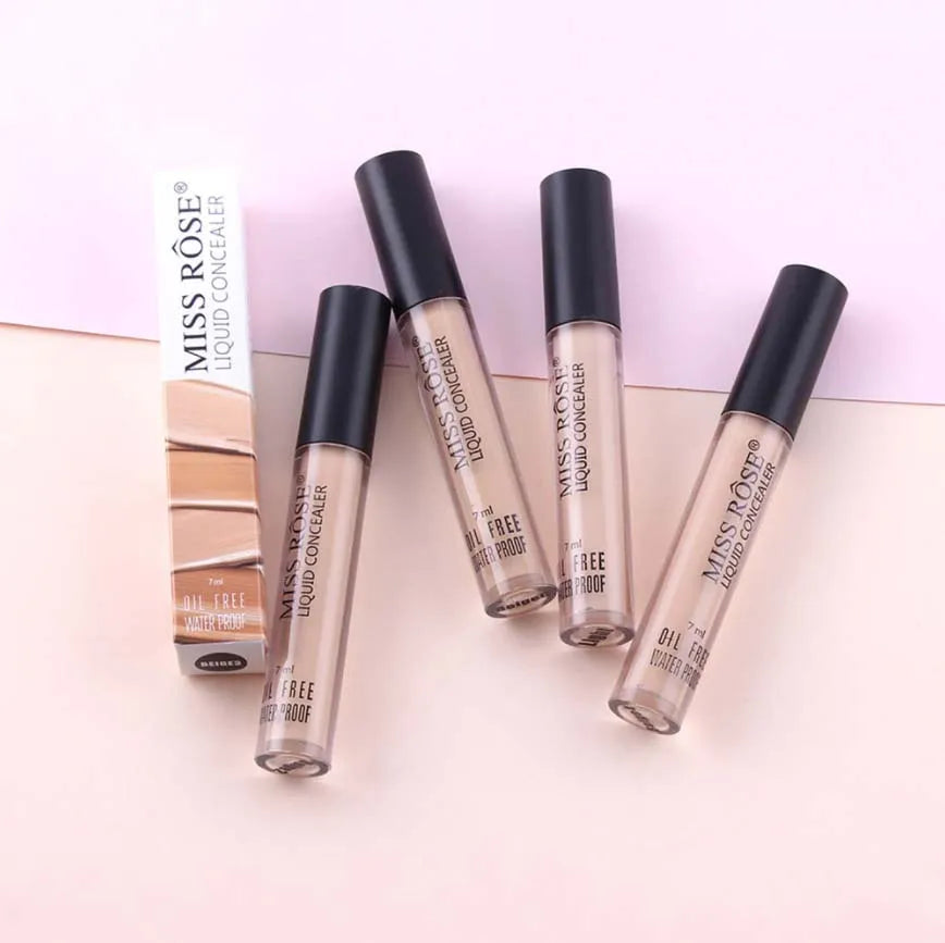 Miss Rose Oil Free Waterproof Liquid Concealer 5ml – Full Coverage