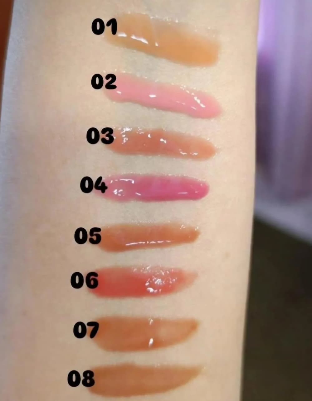 HUDAMOJI Viral Matte Lip Gloss – Long Lasting Glossy Shine