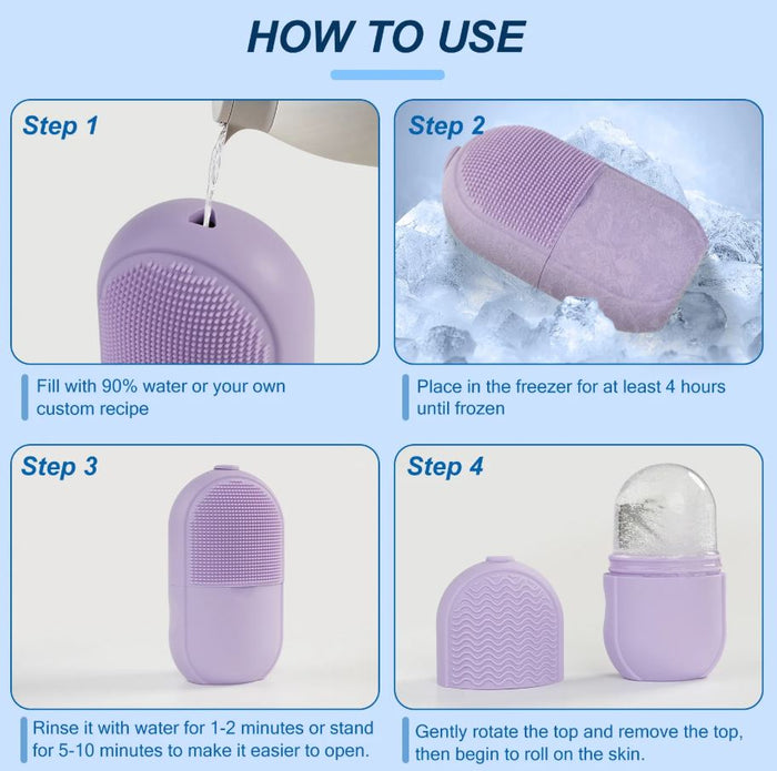 Silicone Ice Cube Face Roller