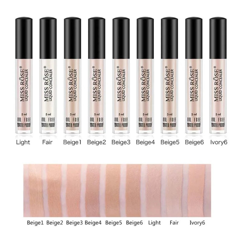Miss Rose Oil Free Waterproof Liquid Concealer 5ml