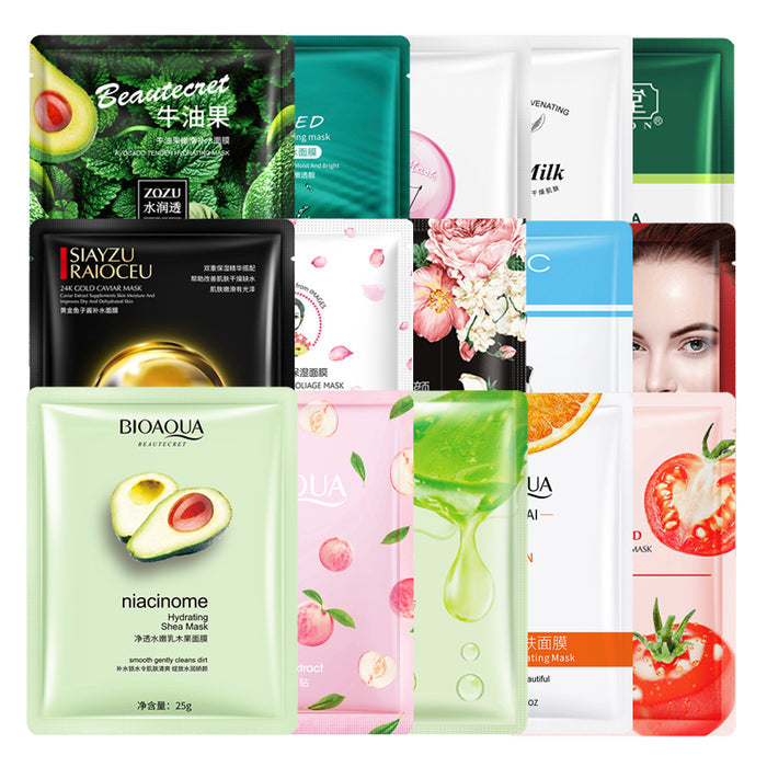 Pack Of 15/10/5/3 Hydrating & Brightening Face Sheet Mask