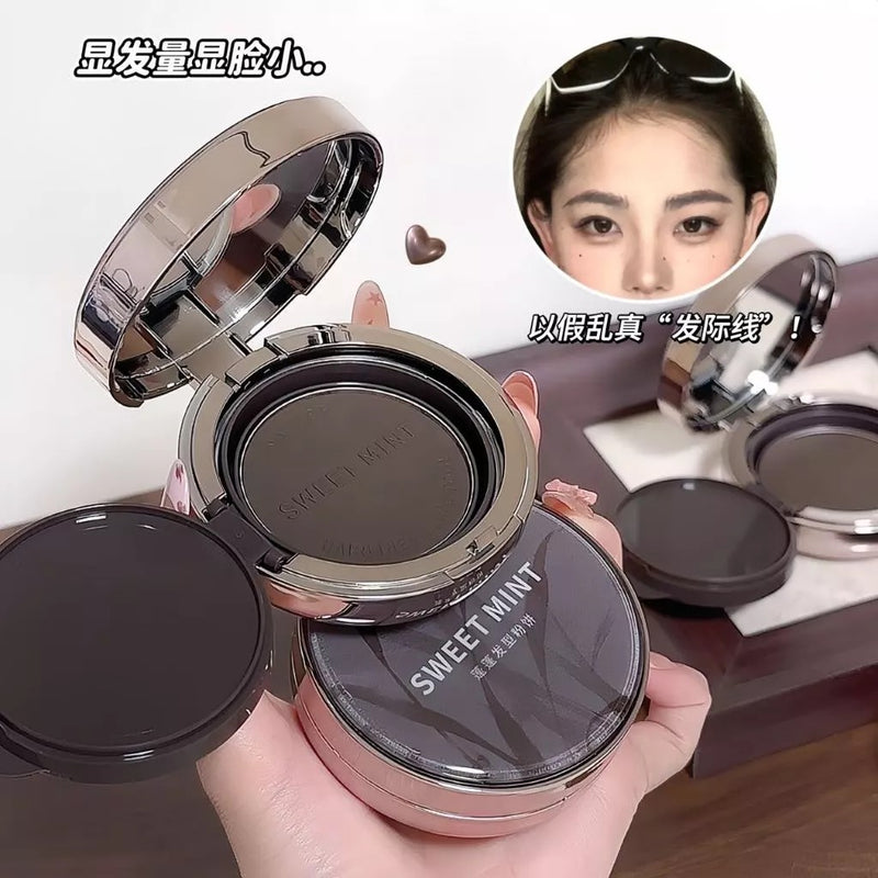 Sweet Mint Hairline Filling Powder Compact | Hair Root Cover Up | Hairline Concealer | Black & Brown
