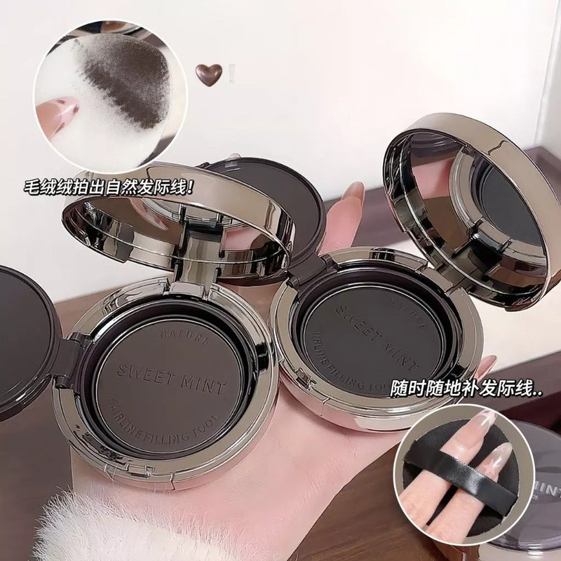 Sweet Mint Hairline Filling Powder Compact | Hair Root Cover Up | Hairline Concealer | Black & Brown